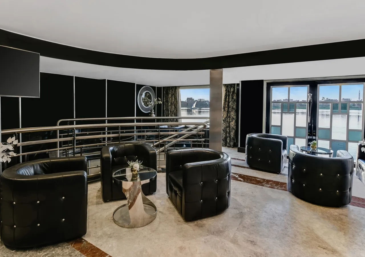 Lounge aboard the MS Moon Dance Nile Cruise Nile cruise